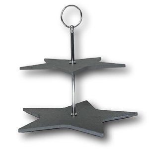 Cake Stand 2-Tier Cupcake Star Dessert Wedding Event Party Display Tower Plate